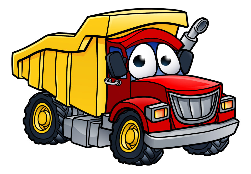 Image of trash truck cartoon for is trash truck a good show for toddlers post.
