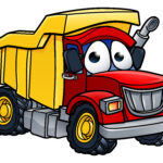 Image of trash truck cartoon for is trash truck a good show for toddlers post.