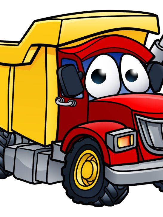 Image of trash truck cartoon for is trash truck a good show for toddlers post.